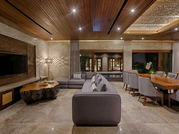 Interior mewah villa di Nusa Dua, Bali — desain interior elegan bergaya premium