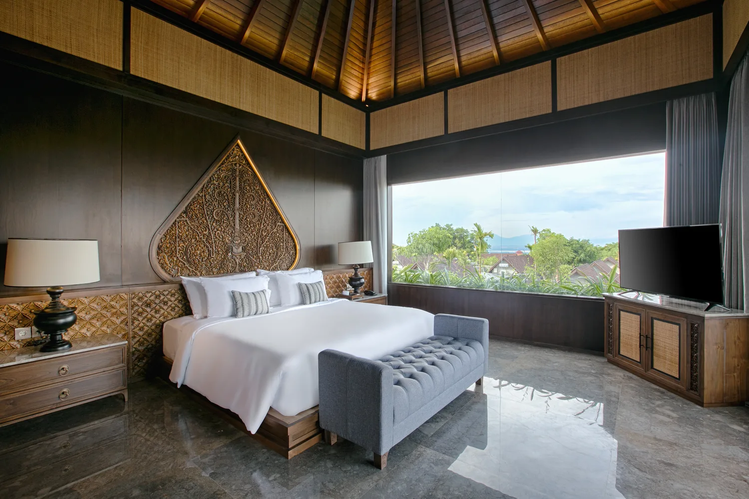 Kamar tidur villa Taman Dharmawangsa Nusa Dua Bali — foto villa profesional