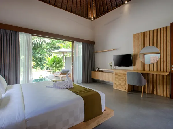 Bedroom at Villa Elitya, Ubud, Bali — professional villa photography