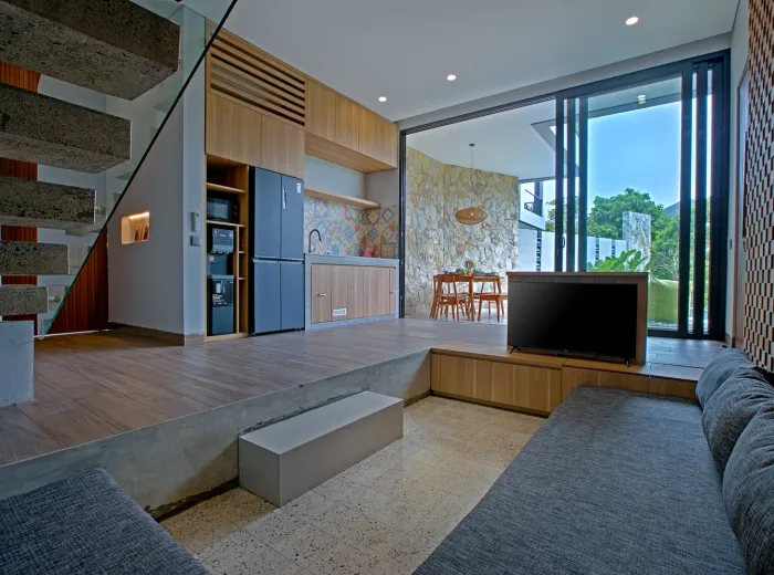 Interior ruang tamu villa Padi Padi Villas Ubud — foto villa profesional Bali