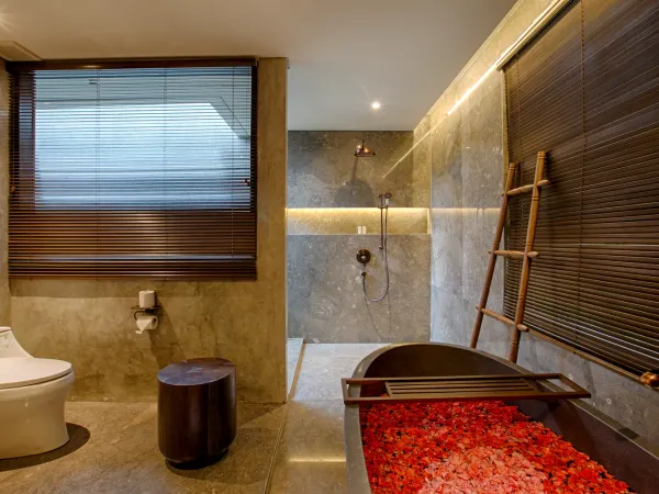 Bathroom at Taman Dharmawangsa, Nusa Dua, Bali — luxury villa photography