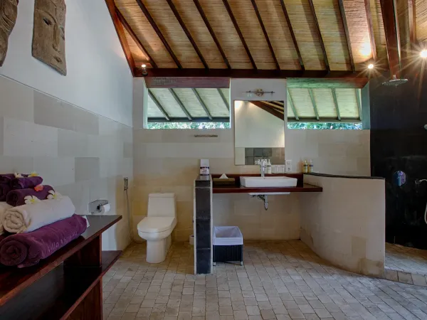 Bathroom at Vila Markisa, Tulamben, Bali — luxury villa photography
