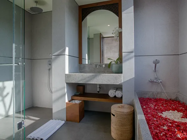 Bathroom at Taman Dharmawangsa, Nusa Dua, Bali — luxury villa photography