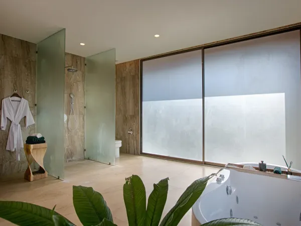Bathroom at Ocean Friends Villa, Pererenan, Bali — luxury villa photography