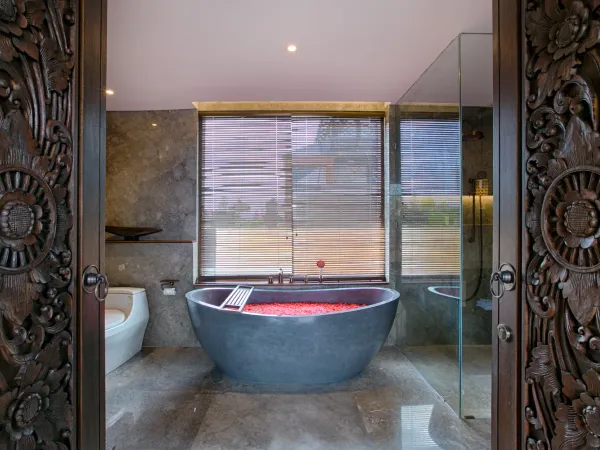 Bathroom at Taman Dharmawangsa, Nusa Dua, Bali — luxury villa photography