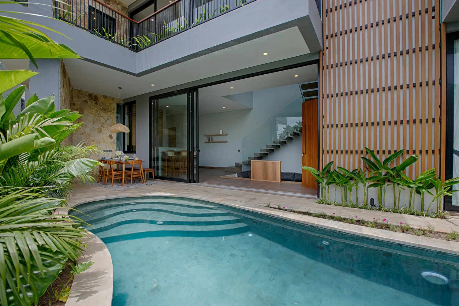 Kolam Renang Padi Padi Villas Pererenan Bali — foto villa profesional