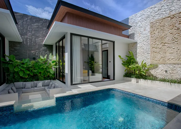Pool at SSKai Villa in Seminyak, Bali — professional pool photography for villa listings