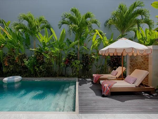 Pool at Ocean Friends Villa, Pererenan, Bali — villa pool photography